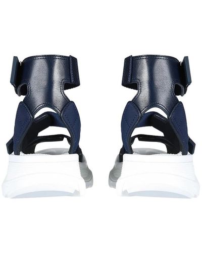 Alexander McQueen Flat Sandals - Blue