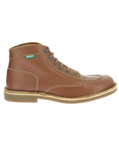 Kickers Shoes > boots > lace-up boots - Marron