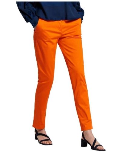 GANT Pantaloni chino satinati - Arancione