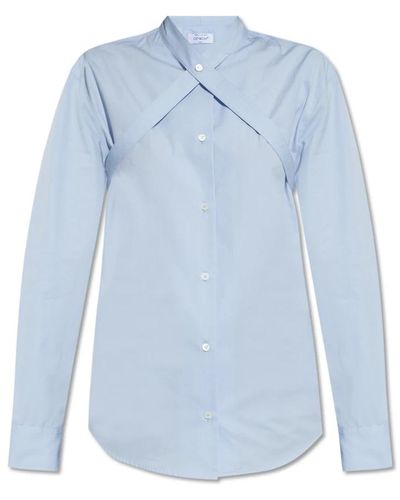 Off-White c/o Virgil Abloh Camisa de algodón - Azul