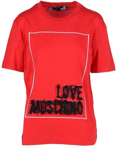 Love Moschino T-shirts - Rouge
