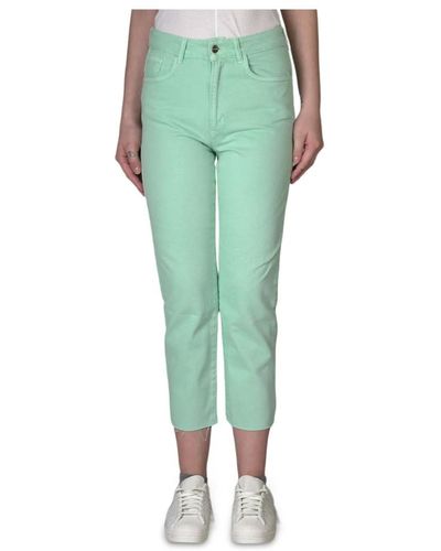 hinnominate Trousers > cropped trousers - Vert