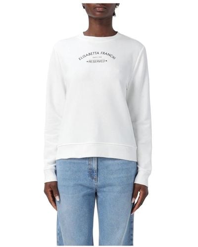 Elisabetta Franchi Sweatshirts & hoodies > sweatshirts - Blanc