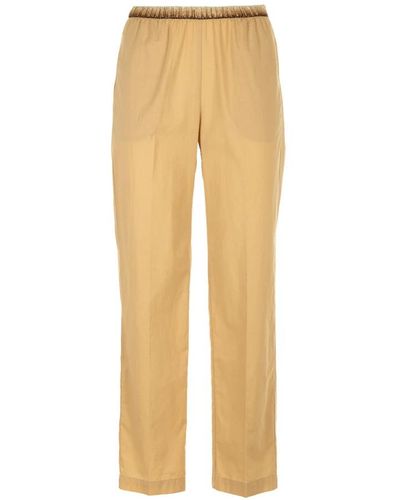 Hartford Wide Trousers - Natural