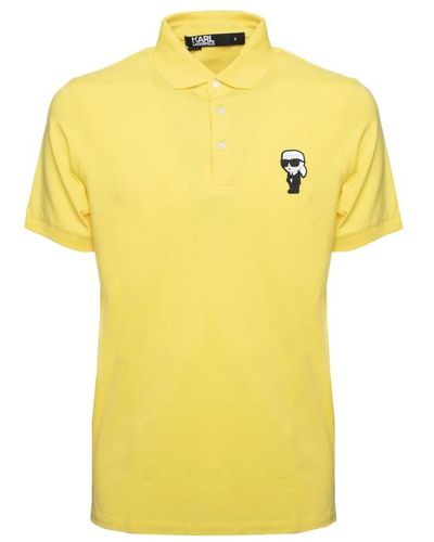 Karl Lagerfeld Polo Shirts - Yellow