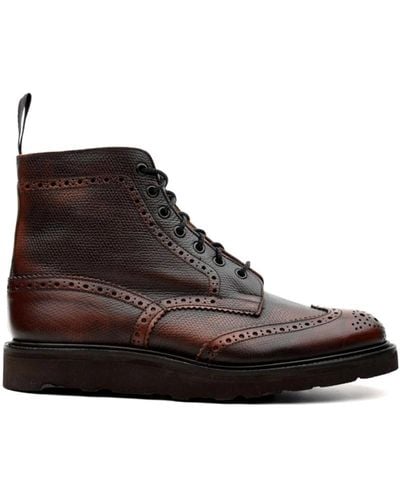 Tricker's Lace-Up Boots - Brown