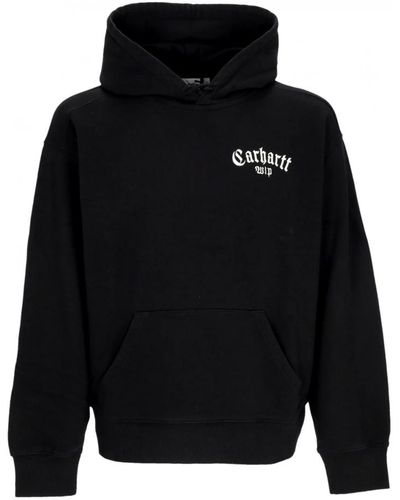 Carhartt Schwarz/weiß script streetwear hoodie