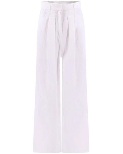Krizia Wide Trousers - White
