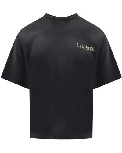 A PAPER KID T-Shirts - Black