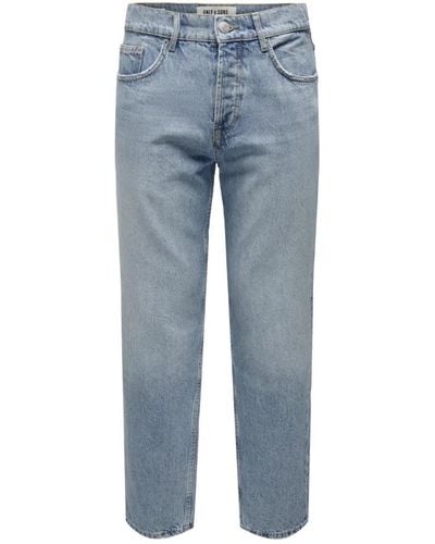 Only & Sons Slim fit denim jeans - Blau