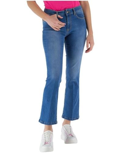 Fracomina Cropped Jeans - Blau