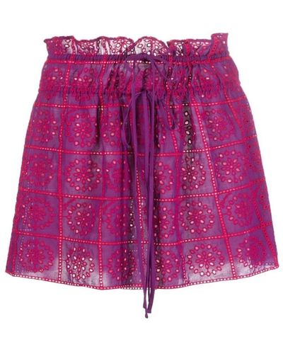 Ganni Short skirts - Morado