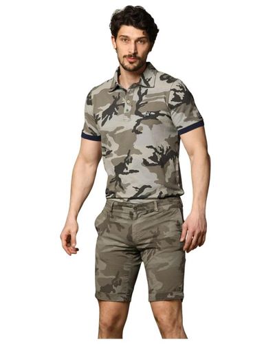 Mason's Camouflage print polo shirt - Grün
