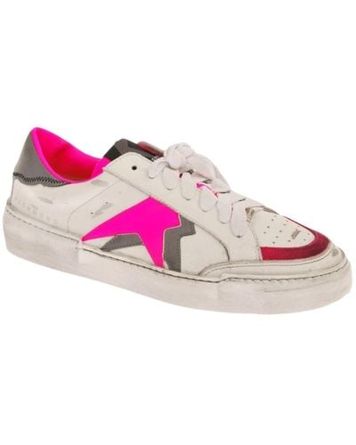 John Richmond Multicolor Leder Sneakers - Pink