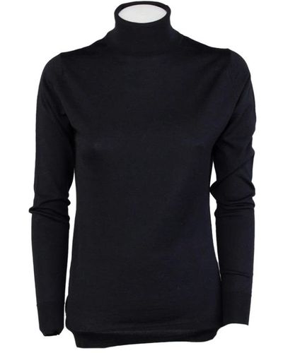 John Smedley Turtlenecks - Black