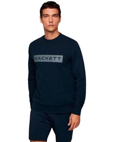 Hackett Baumwoll elastan sweatshirt - Blau