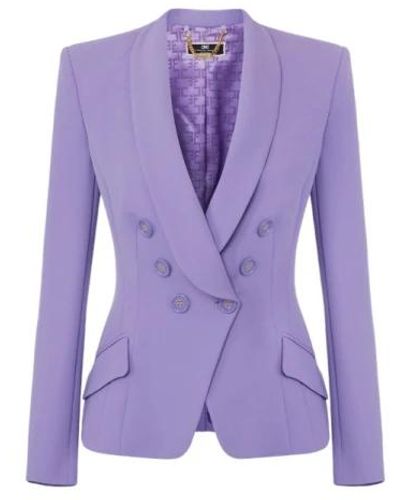Elisabetta Franchi Jackets > blazers - Violet