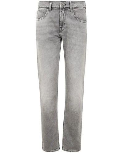 7 For All Mankind Jeans > slim-fit jeans - Gris