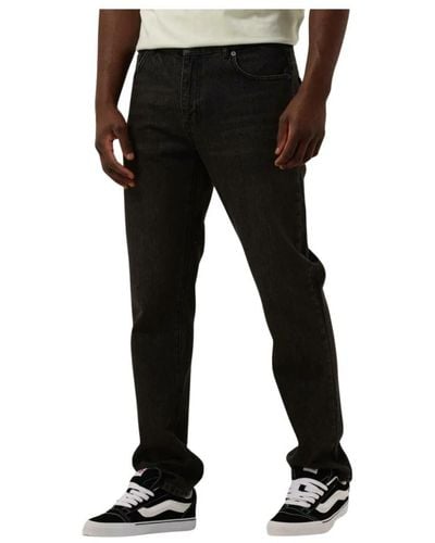 Woodbird Klassische schwarze straight leg jeans