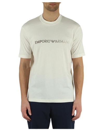 Emporio Armani T-Shirts - Natural