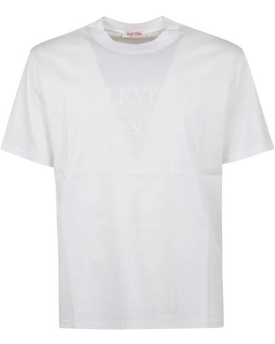 Valentino Garavani Iconica magliette in jersey regular fit - Bianco