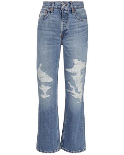RE/DONE Straight jeans - Azul