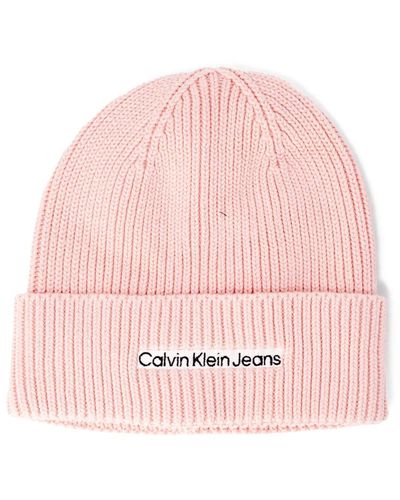 Calvin Klein Herbst/winter baumwoll beanie - Pink