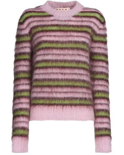 Marni Round-Neck Knitwear - Brown