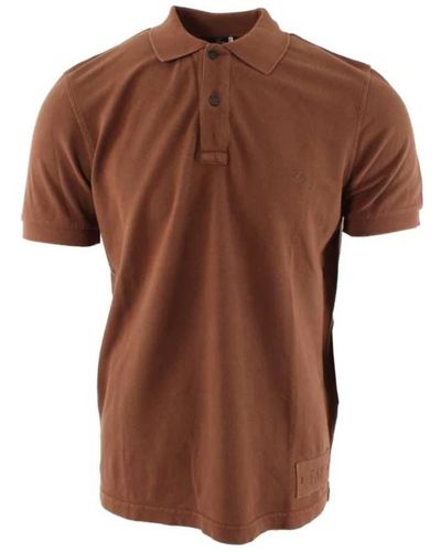 Fay Polo Shirts - Brown