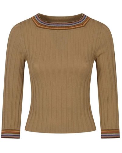 Etro Round-Neck Knitwear - Brown