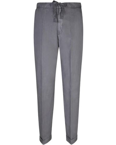 Officine Generale Trousers > slim-fit trousers - Gris