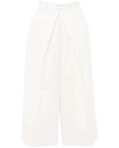 JW Anderson Cropped Trousers - White