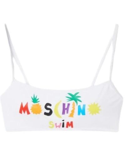 Moschino Strand logo bikini set - Blau