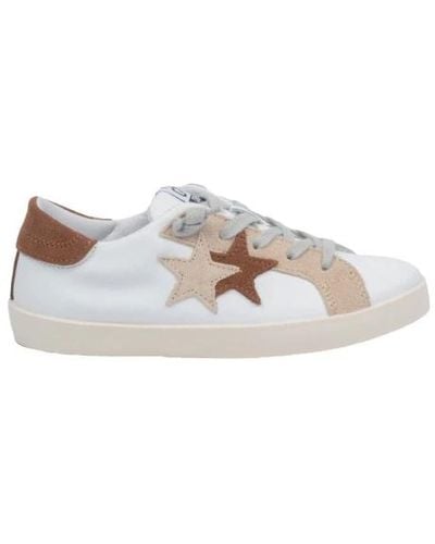 2Star Sneakers be bianche e in cuoio - Bianco