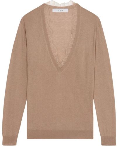 IRO V-neck knitwear - Neutro