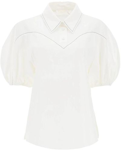 Chloé Sweatshirt t-shirt kombination - Weiß