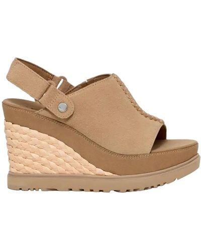 UGG Abbot Wedge High Heels In - Natural