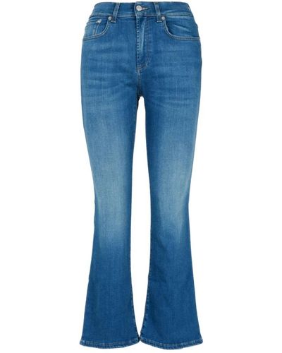 Roy Rogers High-waist flared jeans - Blau