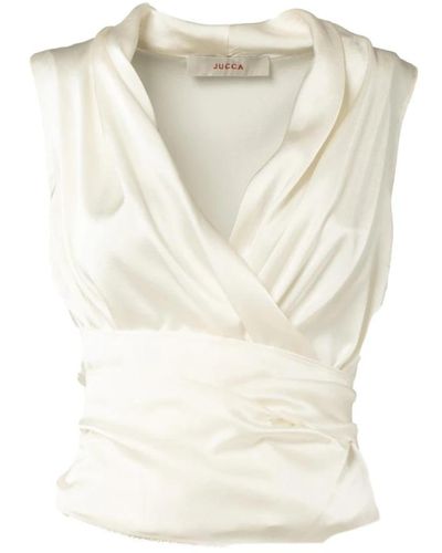Jucca Tops > sleeveless tops - Blanc