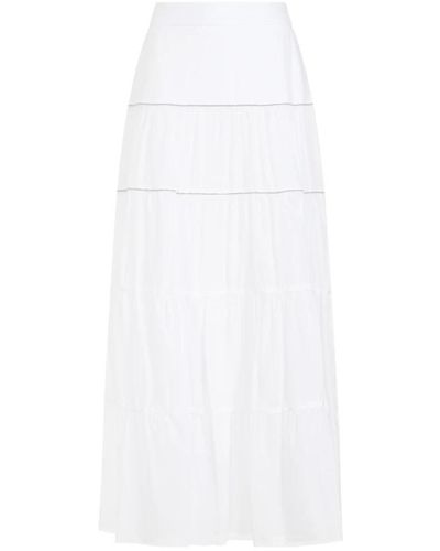 Peserico Maxi Skirts - White