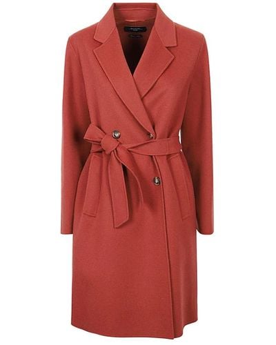 Weekend by Maxmara Coats > belted coats - Rouge