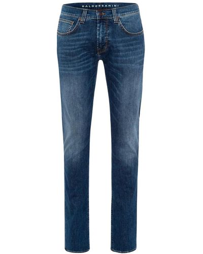 Baldessarini Jeans slim fit vintage in cotone elasticizzato comodo - Blu
