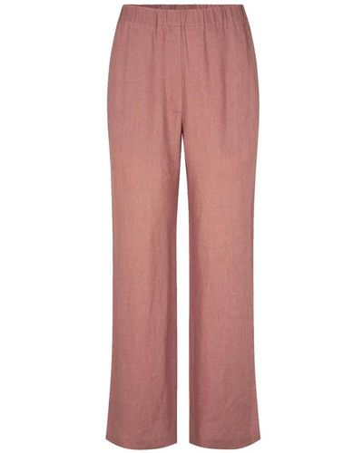 Samsøe & Samsøe Straight Trousers - Pink