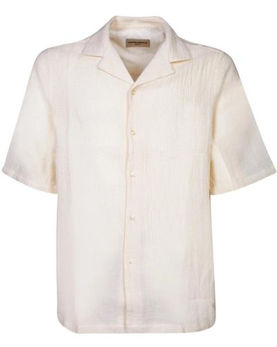 Officine Generale Short Sleeve Shirts - White