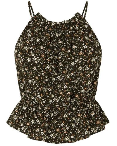 Pepe Jeans Sleeveless Tops - Brown