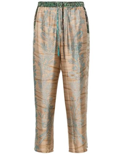 Pierre Louis Mascia Cropped Trousers - Natural