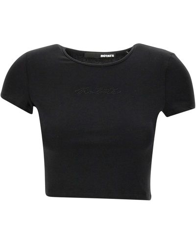 ROTATE BIRGER CHRISTENSEN Tops > t-shirts - Noir