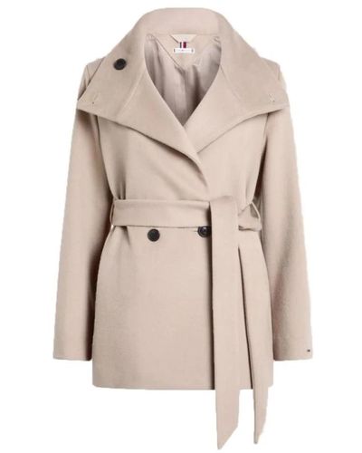 Tommy Hilfiger Trench Coats - Natur