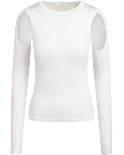 Helmut Lang Long Sleeve Tops - White