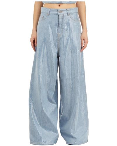 Haikure Jeans con paillettes mod. bethany shine - Blu